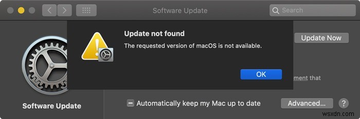 以前のバージョンのmacOSをダウンロードする方法 