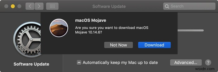以前のバージョンのmacOSをダウンロードする方法 