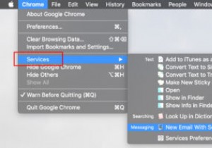 macOSの「サービス」メニューをカスタマイズしてオプションを追加する方法
