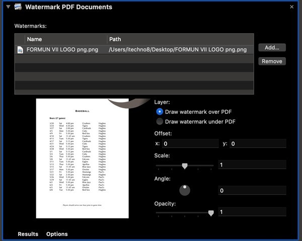 macOSでクイックアクションを使用してPDFページに透かしを入れる方法 