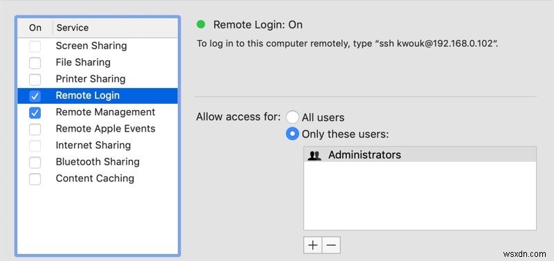 外部コンピュータからMacにリモートアクセスする方法 