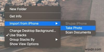macOSでContinuityCameraを使用してiPhoneから写真を挿入する方法 