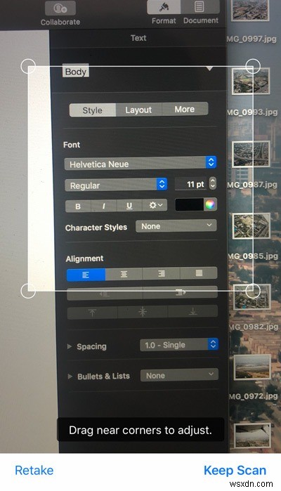 macOSでContinuityCameraを使用してiPhoneから写真を挿入する方法 