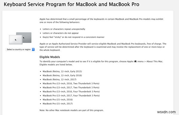 AppleのMacbookキーボードの問題–影響を受けるモデルはどれですか？ 