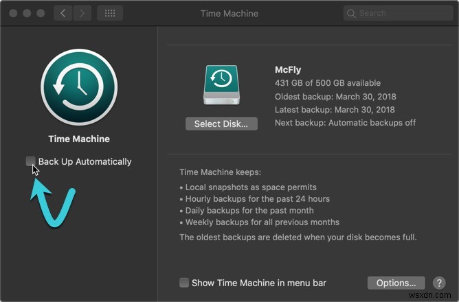 Macでバックアップに複数のドライブを使用するようにTimeMachineを設定する方法 