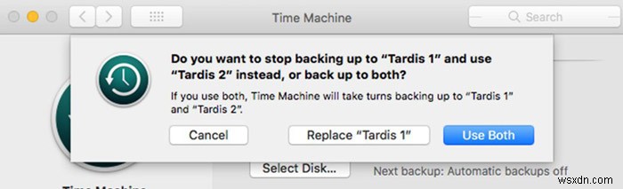 Macでバックアップに複数のドライブを使用するようにTimeMachineを設定する方法 