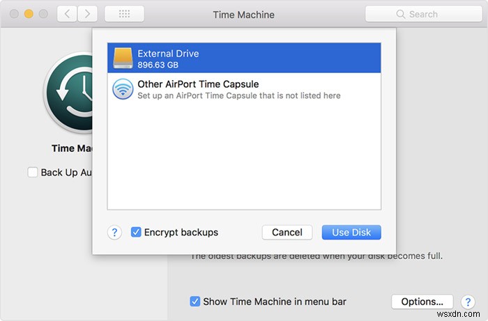Macでバックアップに複数のドライブを使用するようにTimeMachineを設定する方法 