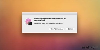 TouchIDを使用してMacでSudoコマンドを認証する方法 