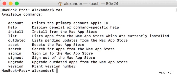 Macでターミナルを使用してアプリを更新する方法 