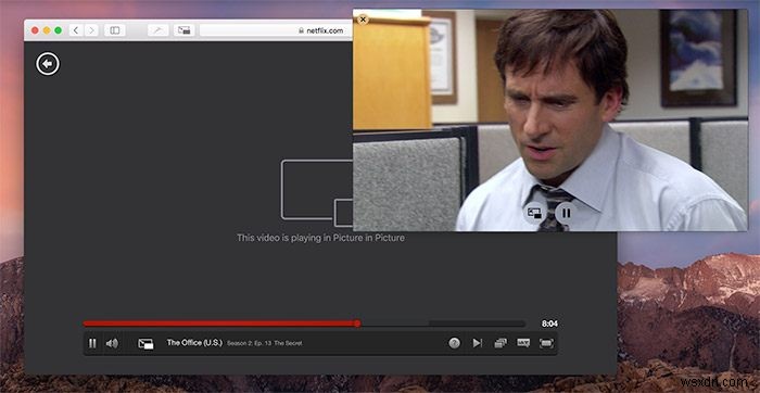 macOSSierraでNetflixのピクチャーインピクチャーモードを有効にする方法 