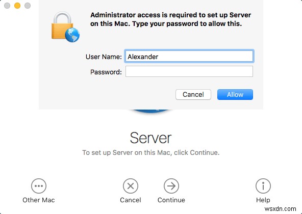 macOSSierraサーバーを構成する方法 