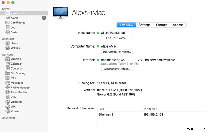 macOSSierraサーバーを構成する方法 