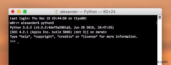 MacでのPython3のアップグレードと使用 