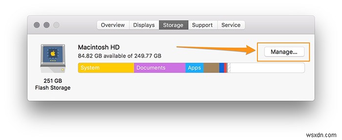 macOSSierraのパージ可能なスペースとそれを使用してハードドライブスペースを最適化する方法を理解する 