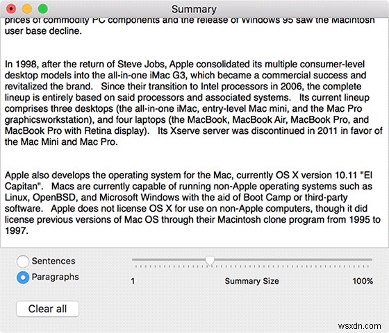 Macで長いドキュメントを要約する方法 