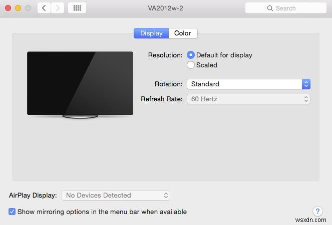 MacOSXでのディスプレイのカスタム解像度の設定 