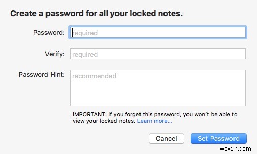 TouchIDとパスワードでAppleNotesをロックする方法 