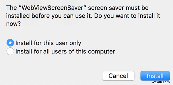 WebサイトをMacのスクリーンセーバーに変える方法 
