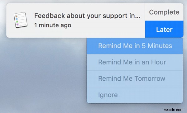 Macでメールのリマインダーを作成する方法 