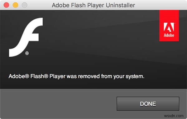 MacからAdobeFlashを削除する方法 