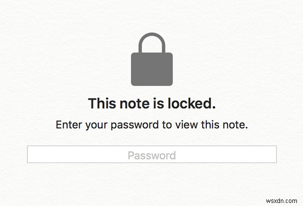 Macでメモをロッ​​クする方法 