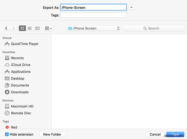 MacでQuickTimeを使用してiPhone画面を記録する方法 