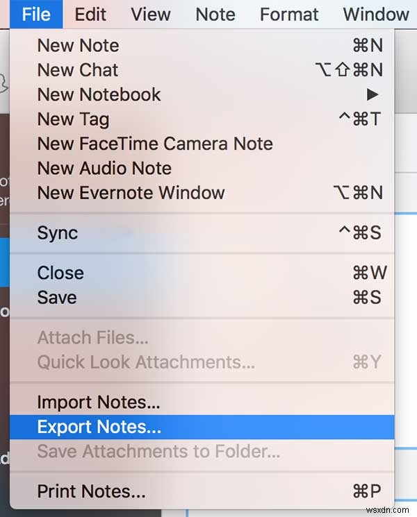 EvernoteからAppleNotesにメモを転送する方法 