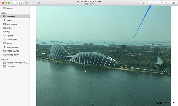 Mac用の写真の画像に場所を追加する方法 