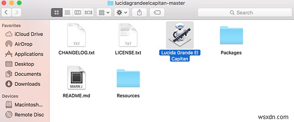 OS XElCapitanでデフォルトフォントをLucidaGrandeに変更する方法 