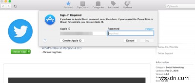 MacAppStoreから無料アプリをダウンロードするときにパスワードプロンプトをバイパスする方法 