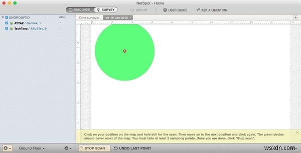 NetSpot forOSXを使用してWiFiネットワークを最適化する 