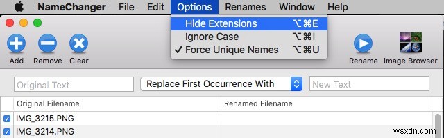 NameChangerを使用してMacでファイルの名前をバッチで変更する最も簡単な方法 