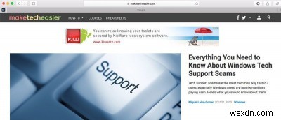 OS XElCapitanでサイトをSafariブラウザに固定する方法 