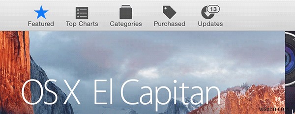 MacAppStoreでOSXElCapitanアップデートバナーを非表示にする方法 