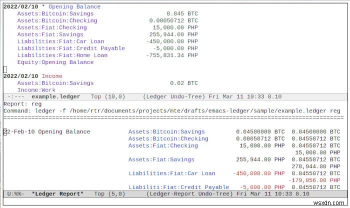 Emacsの元帳モードで財務を管理する方法 