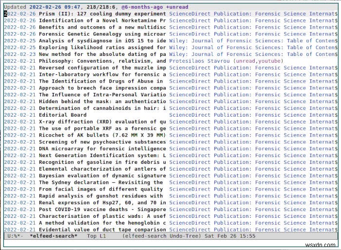 ElfeedでRSSにEmacsを使用する方法 