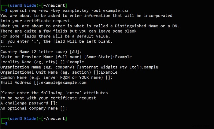 OpenSSLを使用してLinuxでSSL証明書を生成する方法 