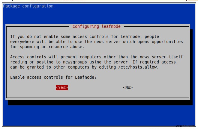 LeafnodeをオフラインUSENETサーバーとして設定する方法 