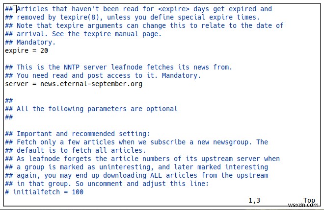 LeafnodeをオフラインUSENETサーバーとして設定する方法 