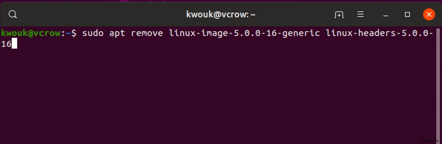 Linuxでカーネルをダウングレードする方法 