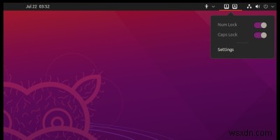 UbuntuでCapsLockキーインジケーターを有効にする方法 