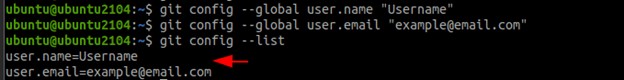 UbuntuでGitユーザー名とメールアドレスを設定する方法 
