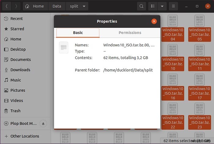 Ubuntuでファイルを圧縮および分割する方法 