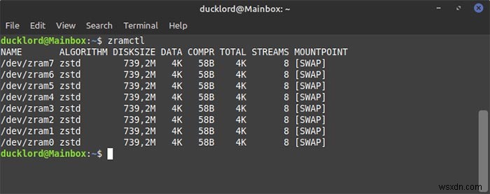 UbuntuコンピューターでZRAMを構成する方法 