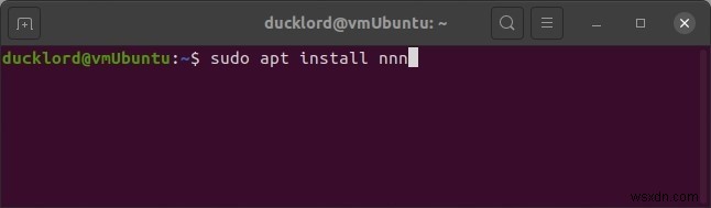 Linuxターミナルのファイルマネージャーとしてnnnを使用する 