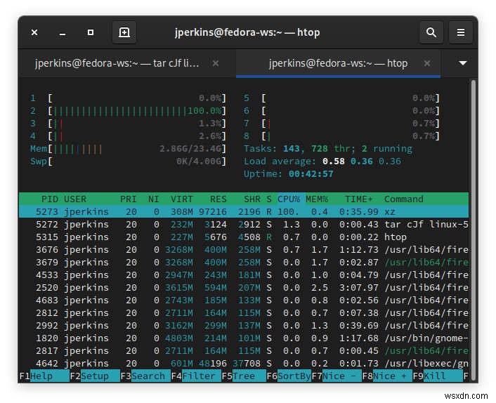 TarですべてのCPUコアを使用してアーカイブを圧縮する方法 