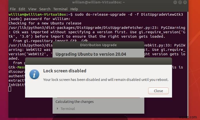 Ubuntu18.04LTSをUbuntu20.04LTSにアップグレードする方法 