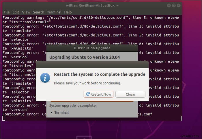 Ubuntu18.04LTSをUbuntu20.04LTSにアップグレードする方法 