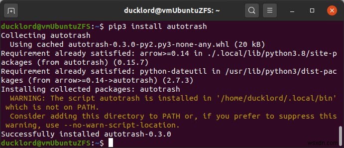 AutoTrashを使用してUbuntuでゴミ箱を自動的に空にする方法 