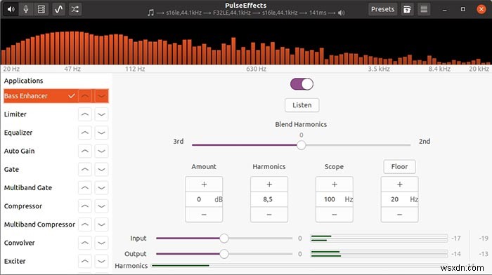 PulseEffectsを使用してLinuxPCオーディオを改善する方法 